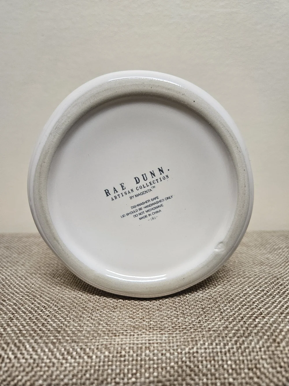 Rae Dunn Ceramic Sugar Canister - NO LID